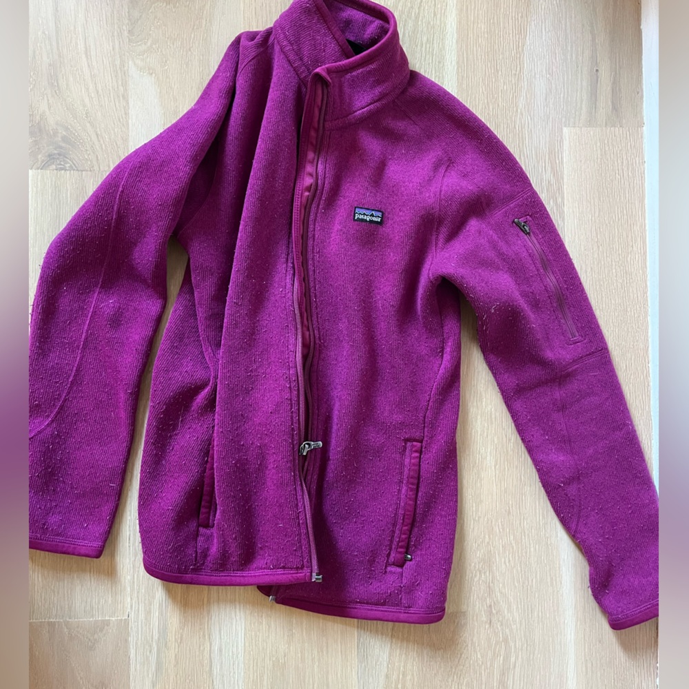 Pink Patagonia zip up jacket